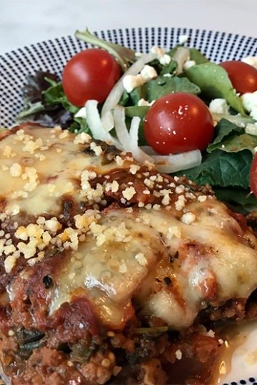 keto eggplant lasagna