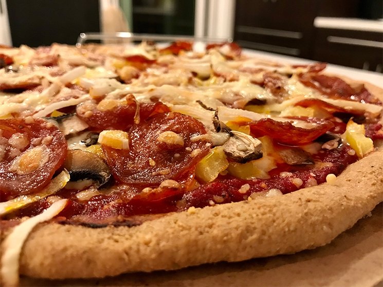 Keto Doughy Crust Pizza