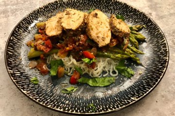 Keto Baked Chicken with Asparagus