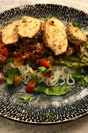 Keto Baked Chicken with Asparagus