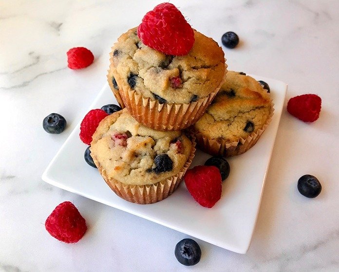 Mixed berry muffins