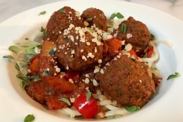 Keto Spaghetti with Meatballs or Meat Sauce