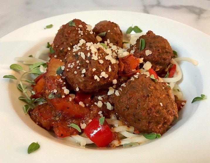Keto Spaghetti with Meatballs or Meat Sauce