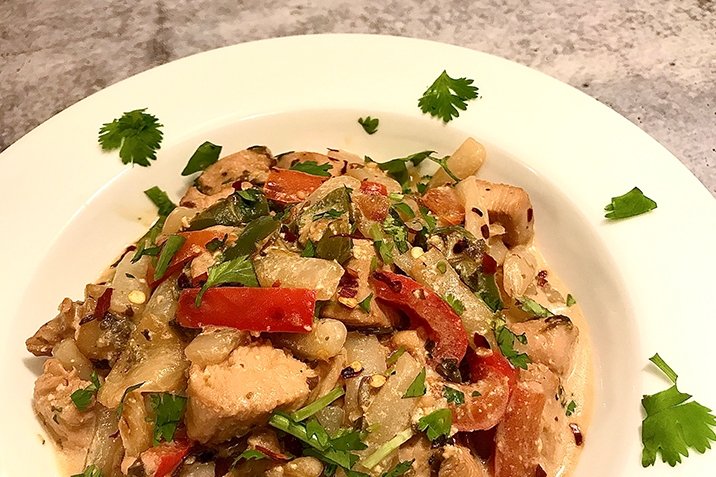 Keto Chicken Tequila Fettuccine