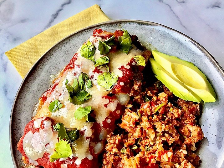 Keto Chicken Enchiladas