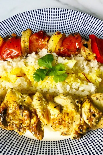 Persian Kabobs and Saffron 'Cauli' Rice