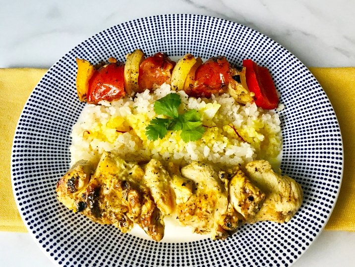 Persian Kabobs and Saffron 'Cauli' Rice