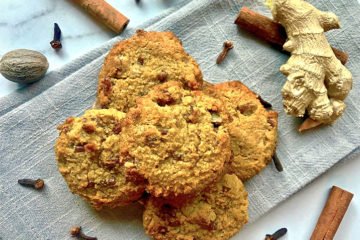 Keto Pumpkin Spice Pecan Cookies